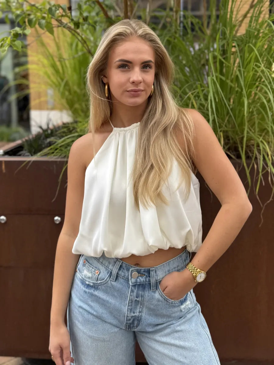  Balloon top Livia - wit