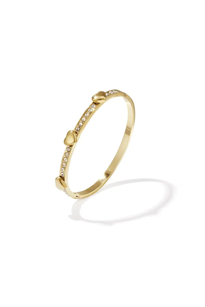  90 NOTES - timeless heart bangle - goud