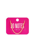  90 NOTES - 3mm kralen armband - goud