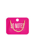  90 NOTES - 4mm kralen armband - goud