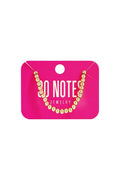  90 NOTES - 5mm kralen armband - goud