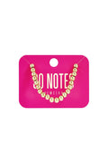  90 NOTES - 6mm kralen armband - goud