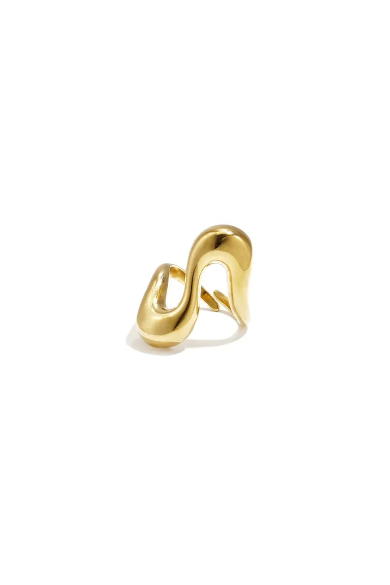  Wavy statement ring - goud