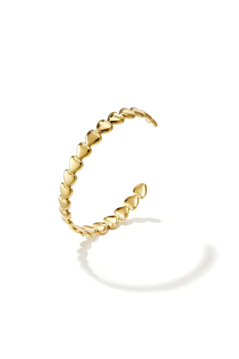  Kleine hartjes bangle - goud