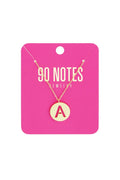  90 NOTES - initiaal ketting - goud