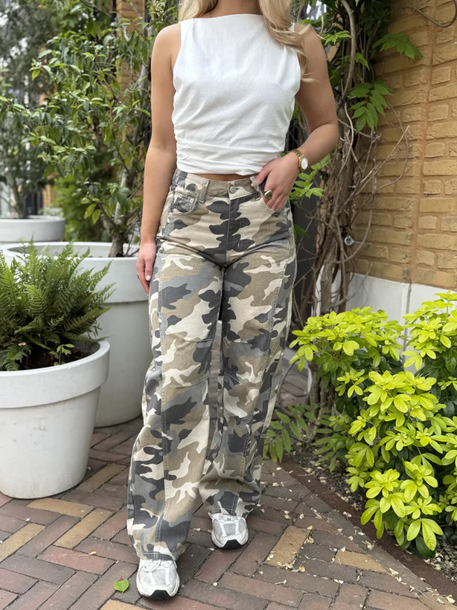  Army balloon jeans - donkergroen
