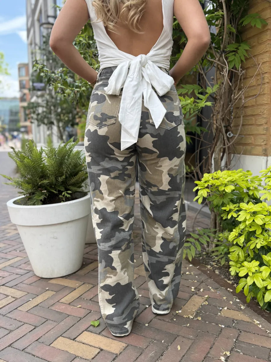  Army balloon jeans - donkergroen