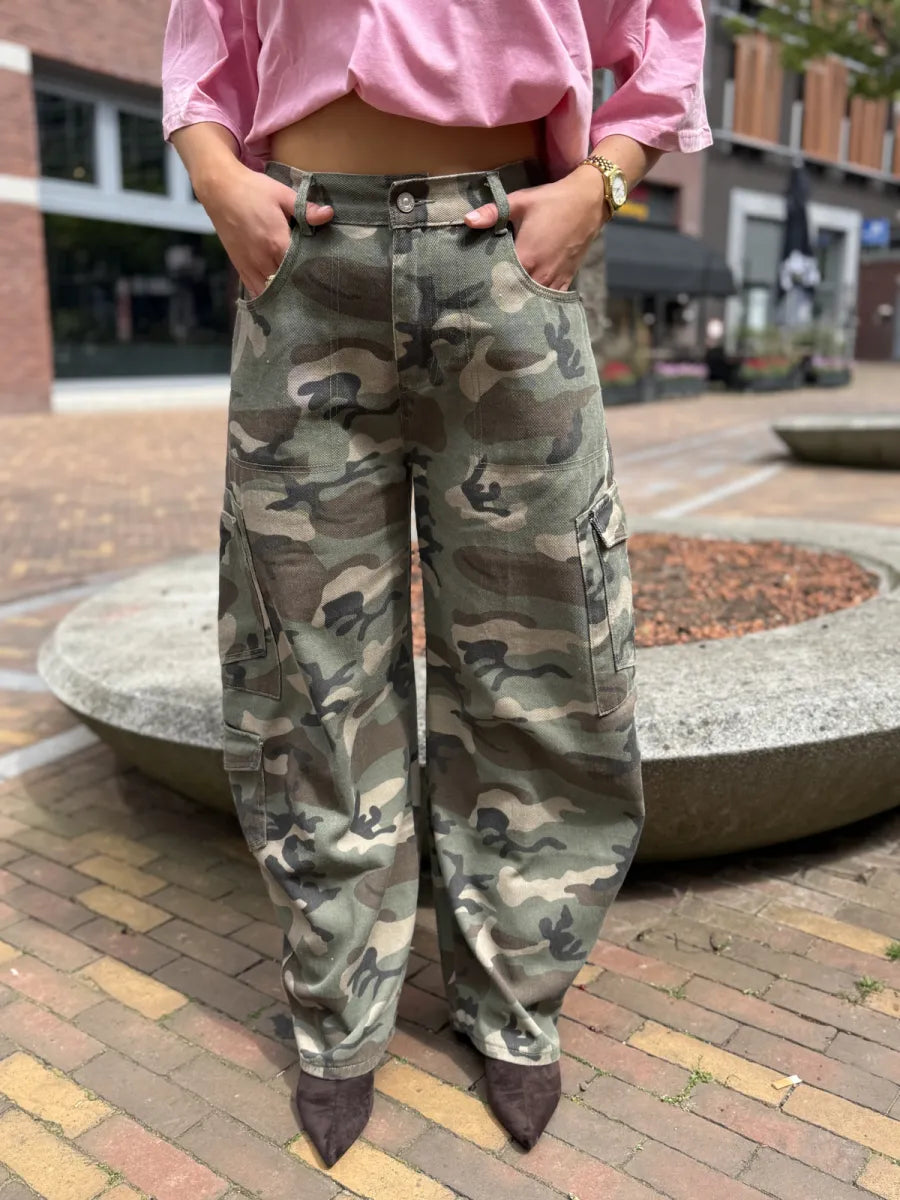  Army cargo jeans - groen