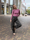  Army barrel jeans met strass 5168 - donkergrijs
