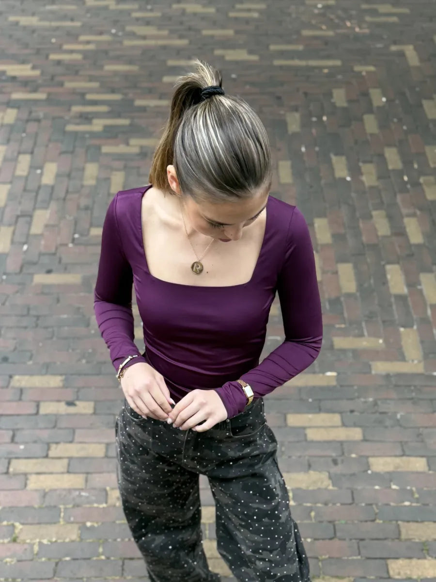  ZM - The Basic Club longsleeve - aubergine