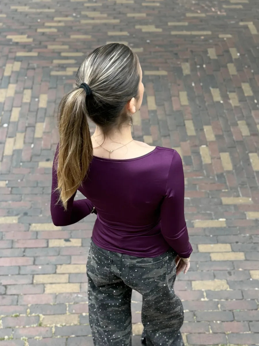  ZM - The Basic Club longsleeve - aubergine