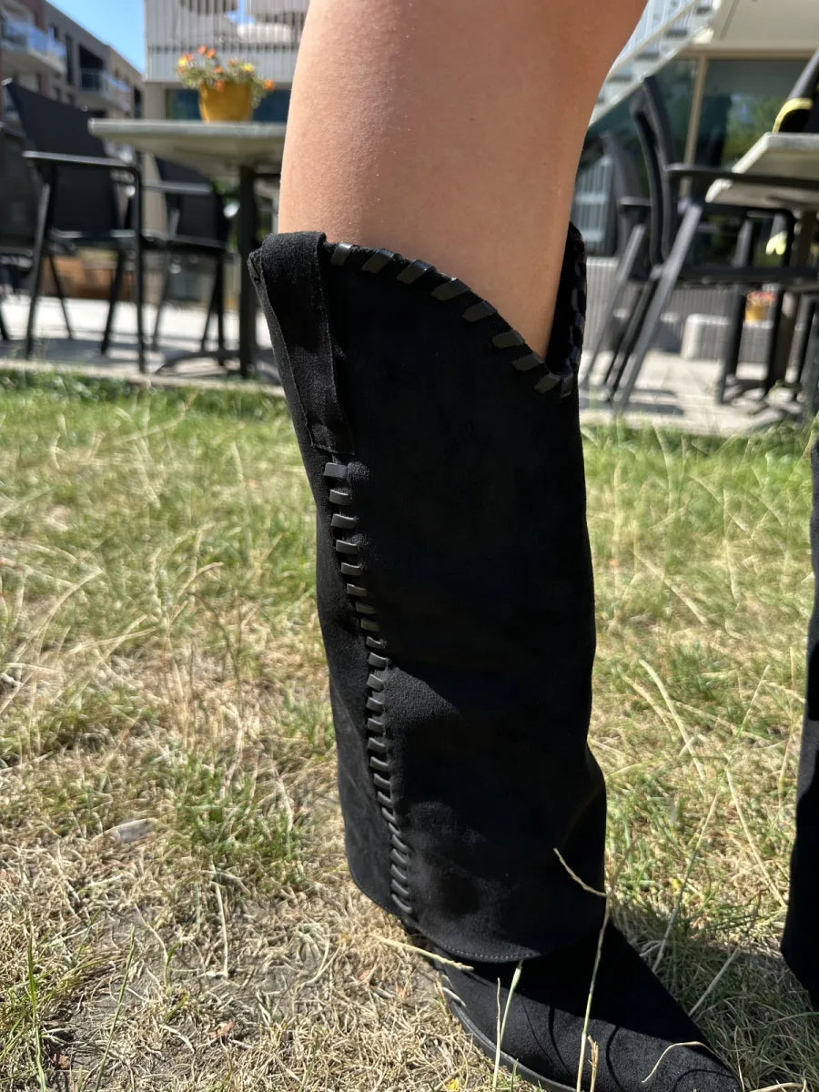 Overlay laarzen braided detail - zwart