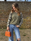 Zoetemint Basic army longsleeve - groen