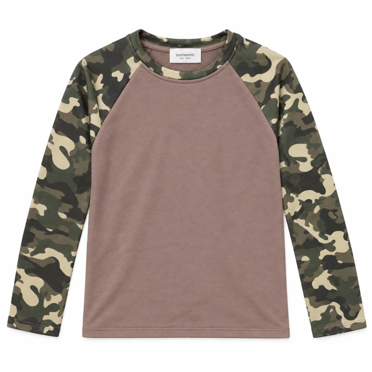 Zoetemint Basic army longsleeve - taupe