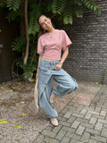  Baggy layerd jeans 3960 - blauw