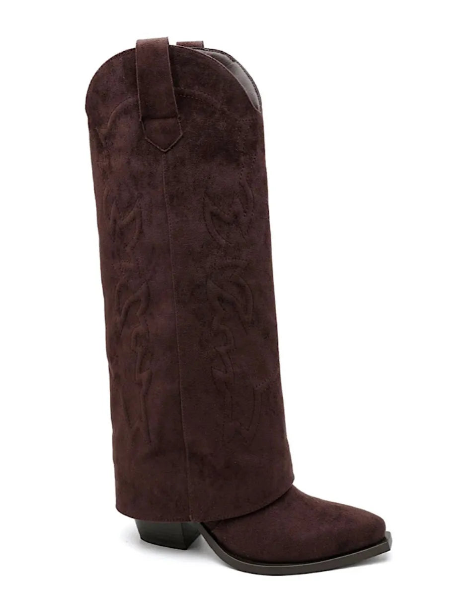  Bestseller overlay laarzen - bruin