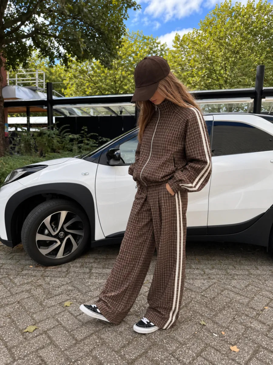  ZM - ruitprint jack Elin - bruin