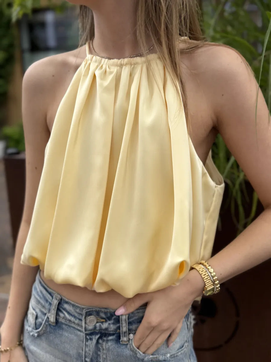  Balloon top Livia - geel