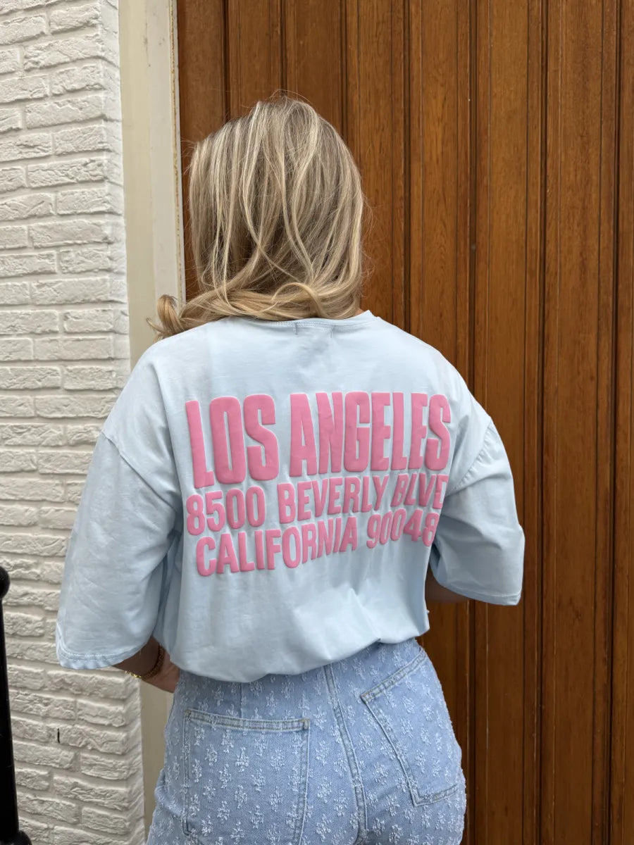  Los Angeles t-shirt - blauw