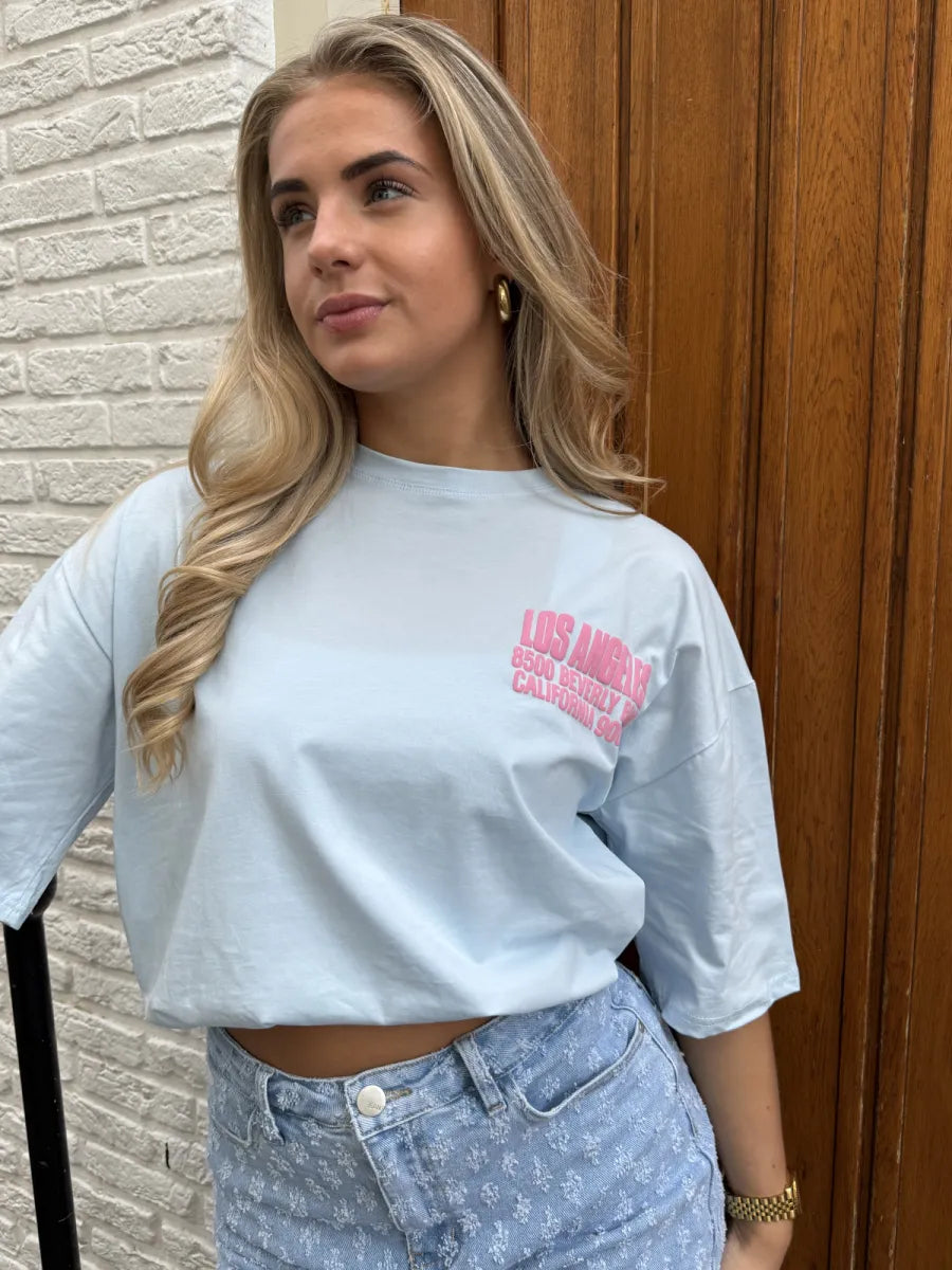  Los Angeles t-shirt - blauw