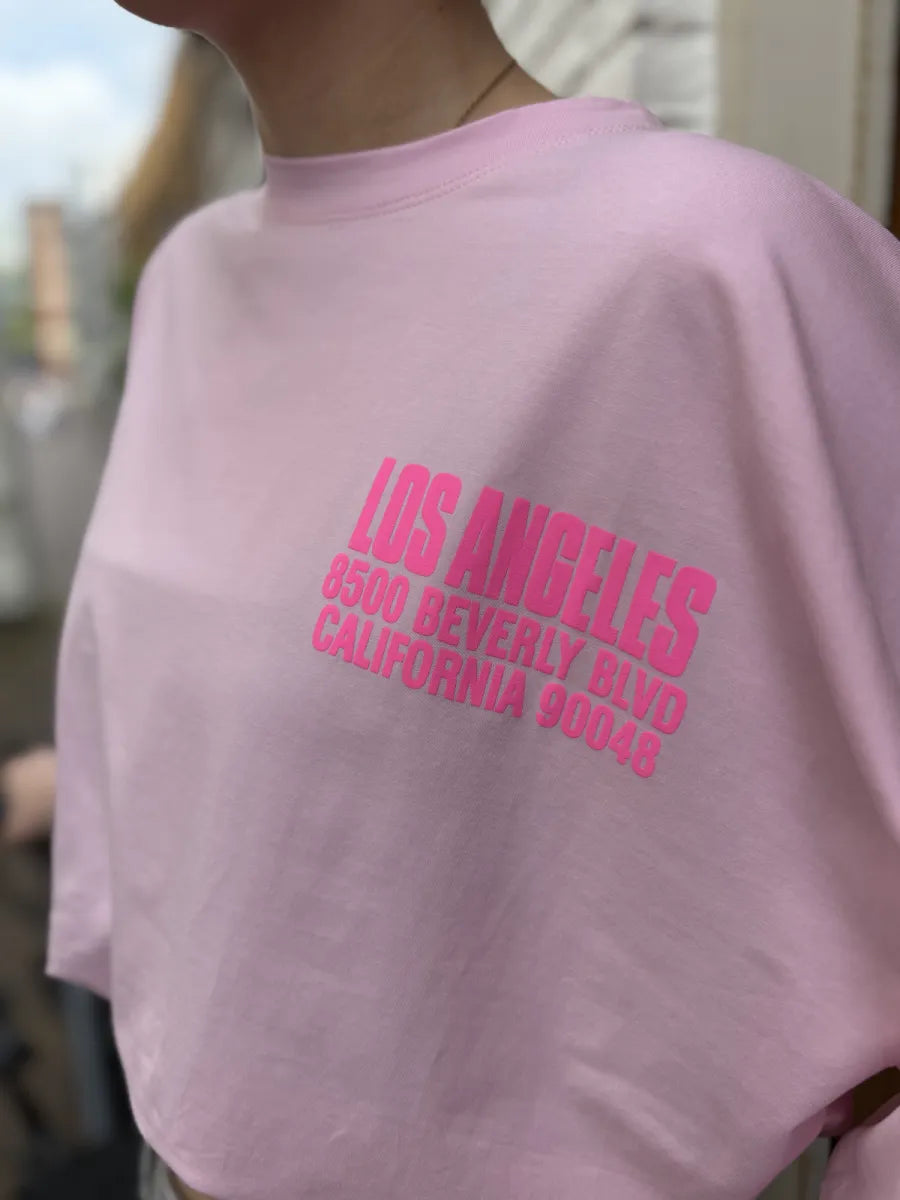  Los Angeles t-shirt - roze