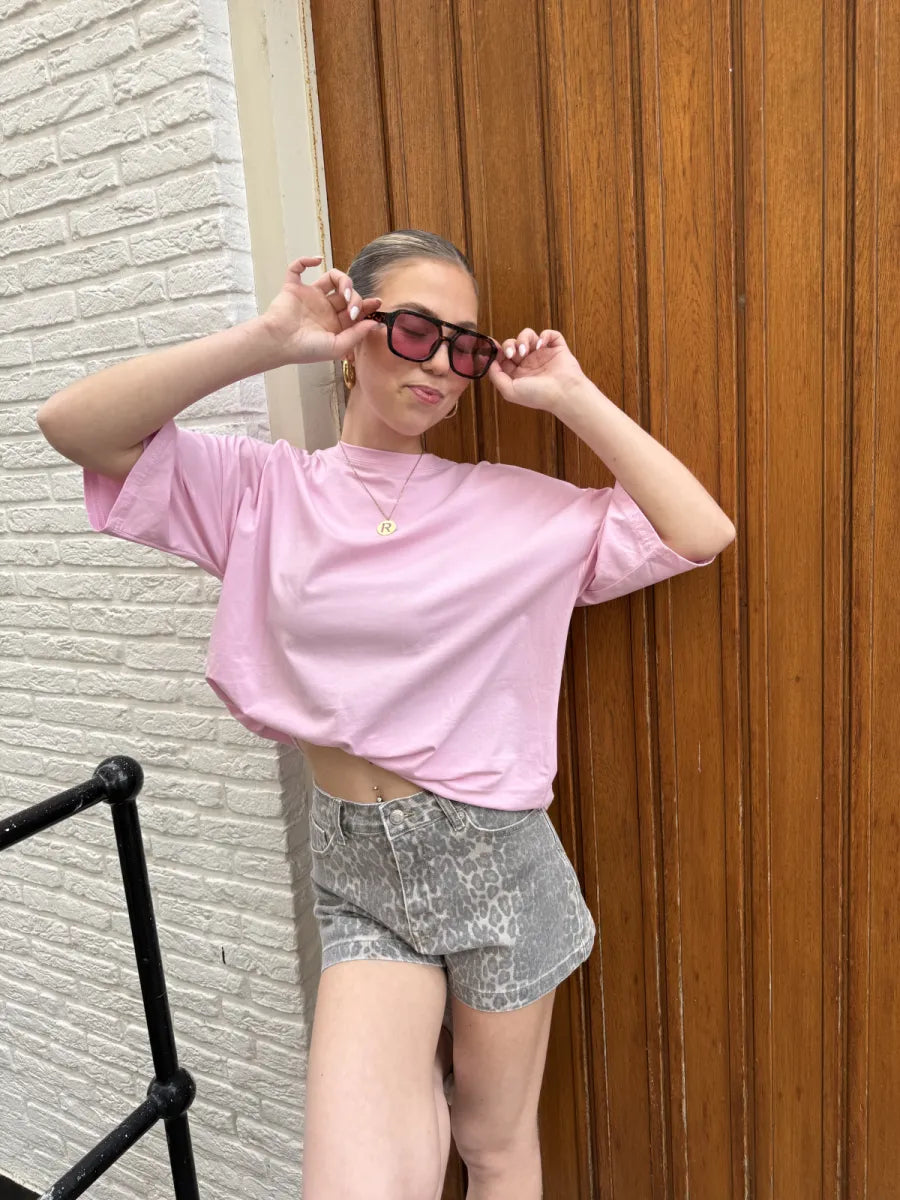  LOVE t-shirt - roze