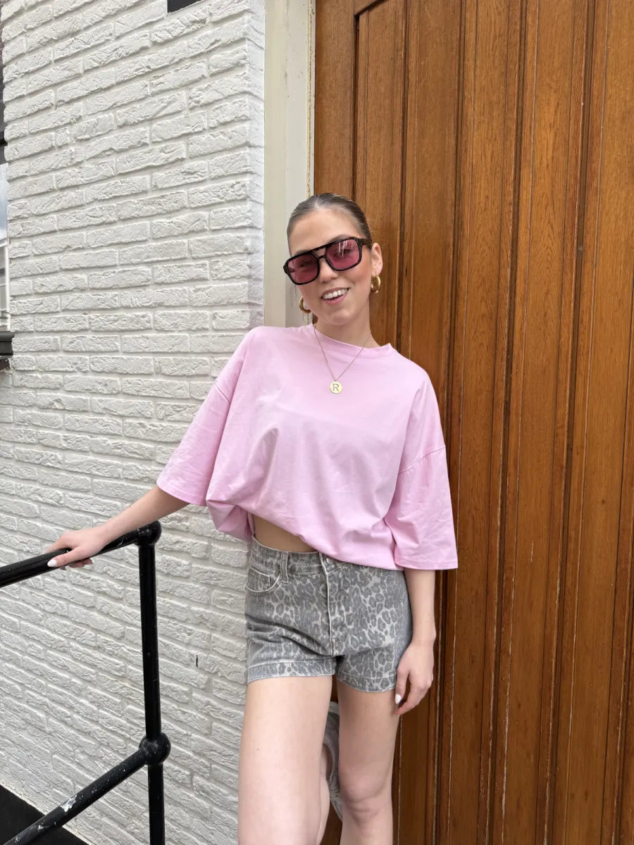  LOVE t-shirt - roze