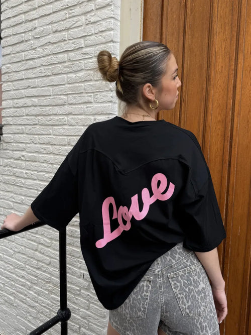  LOVE t-shirt - zwart