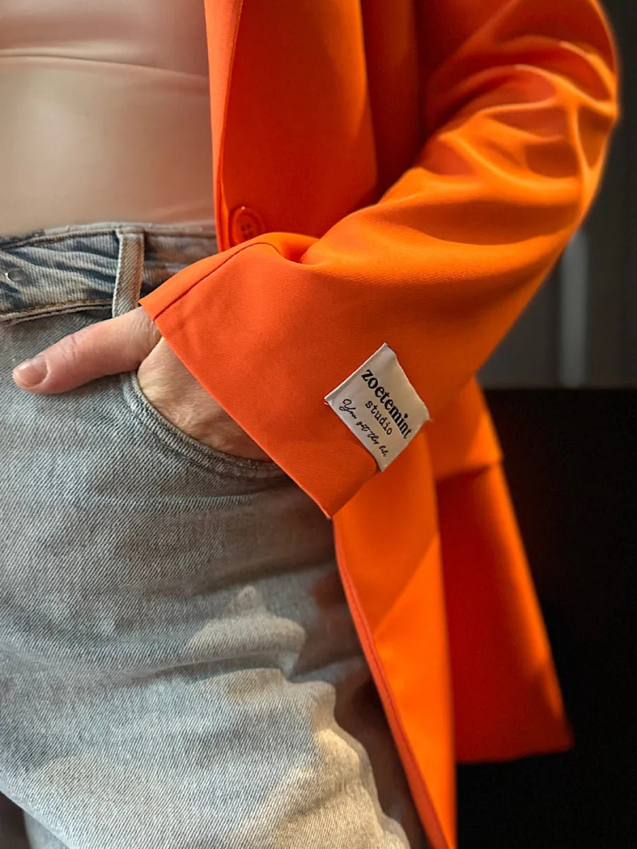  ZM - Studio blazer - oranje