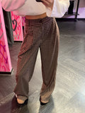  ZM - ruitprint broek Elin - bruin