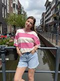  Damaged denim short 3915 - blauw