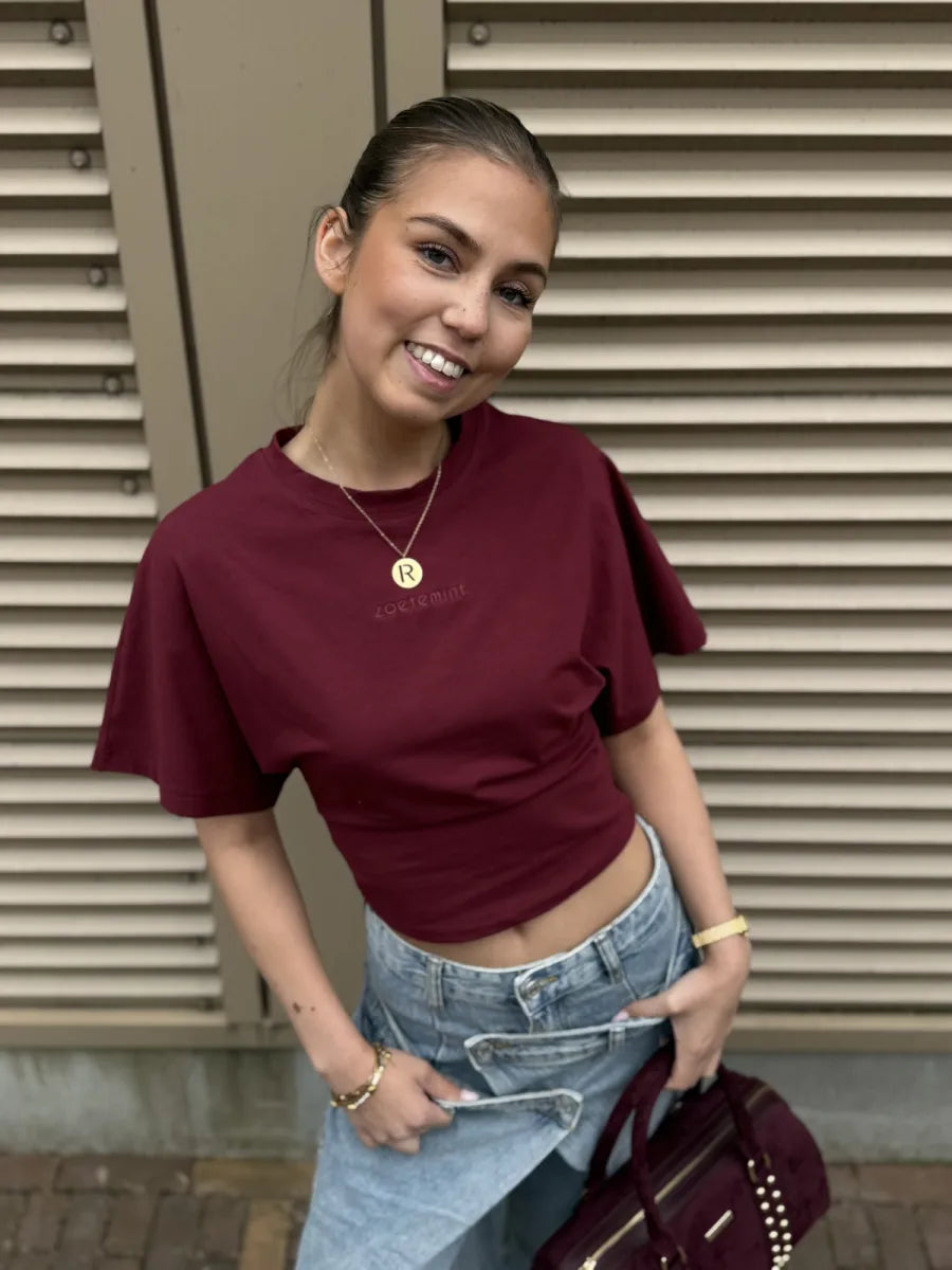  ZM - perfect brand shirt - bordeaux