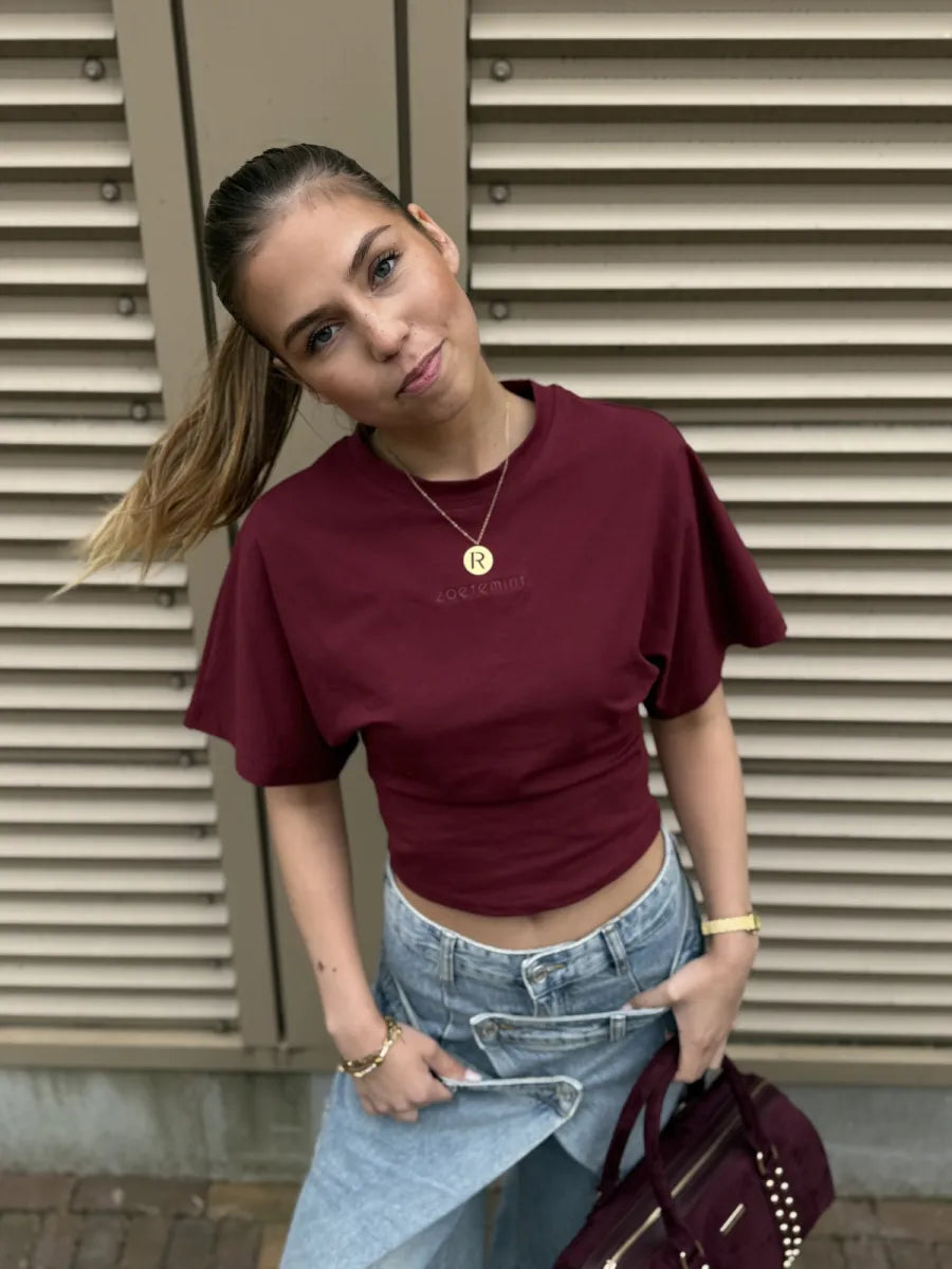  ZM - perfect brand shirt - bordeaux