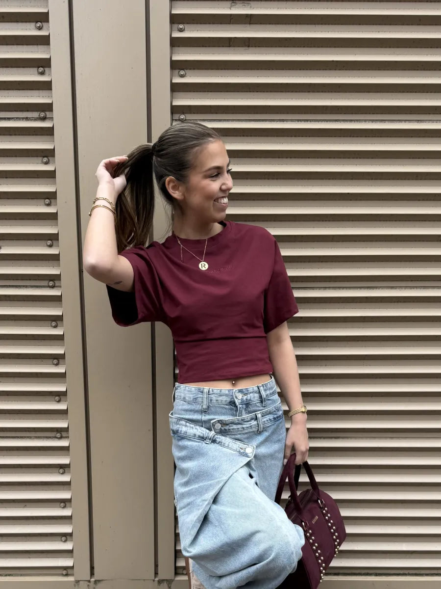  ZM - perfect brand shirt - bordeaux