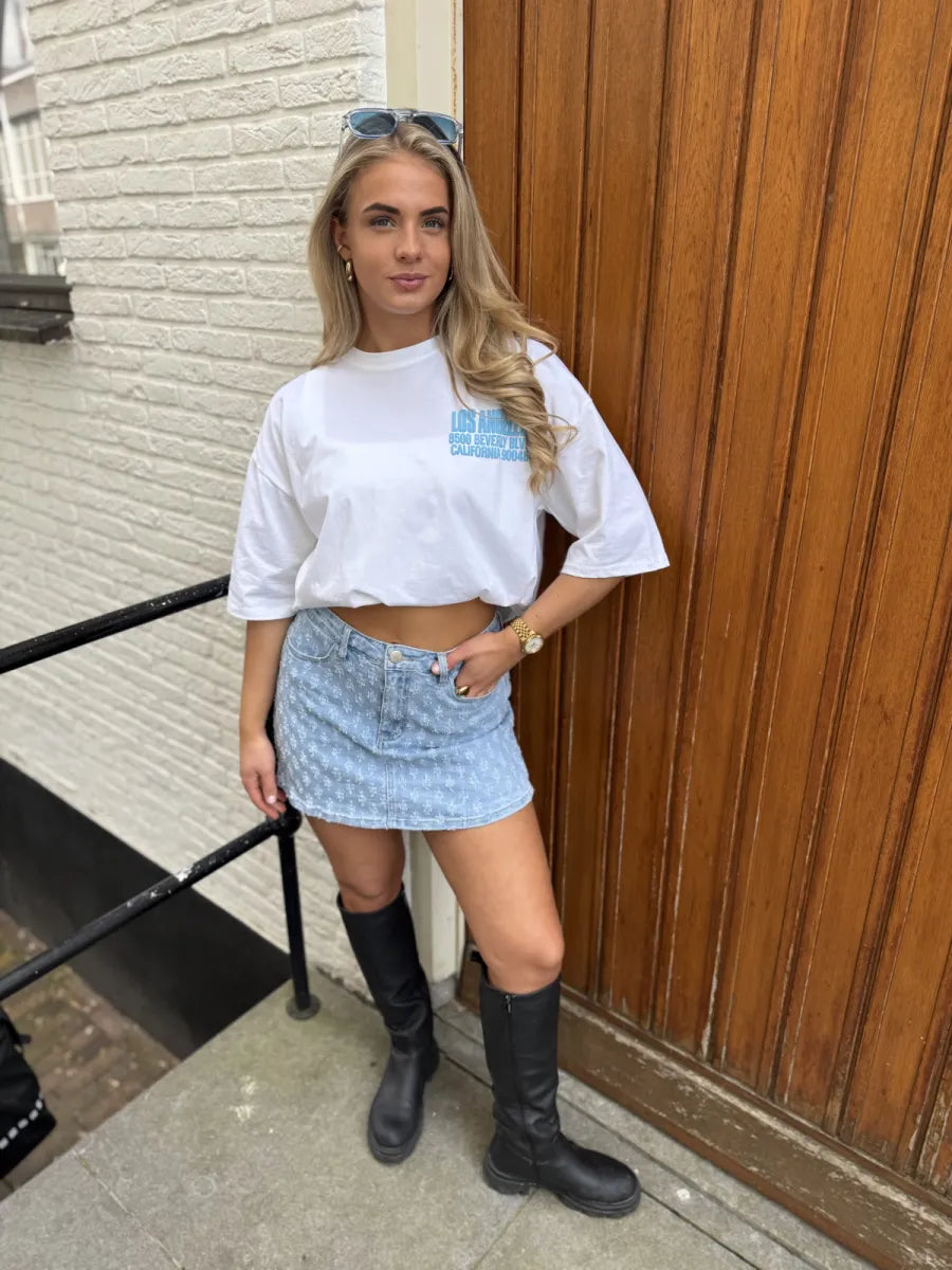  ZM - Denim skort Zoë - blauw