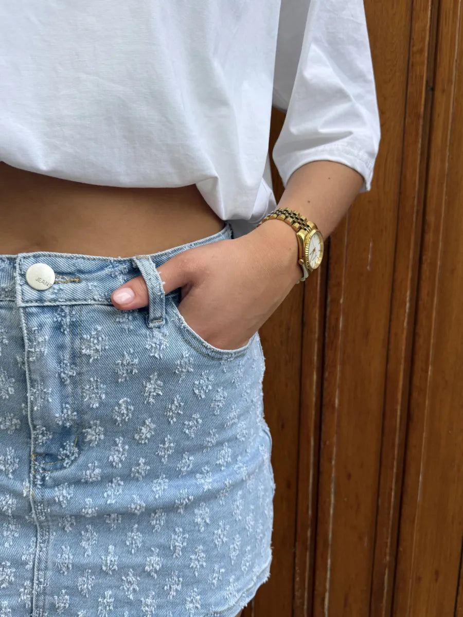  ZM - Denim skort Zoë - blauw