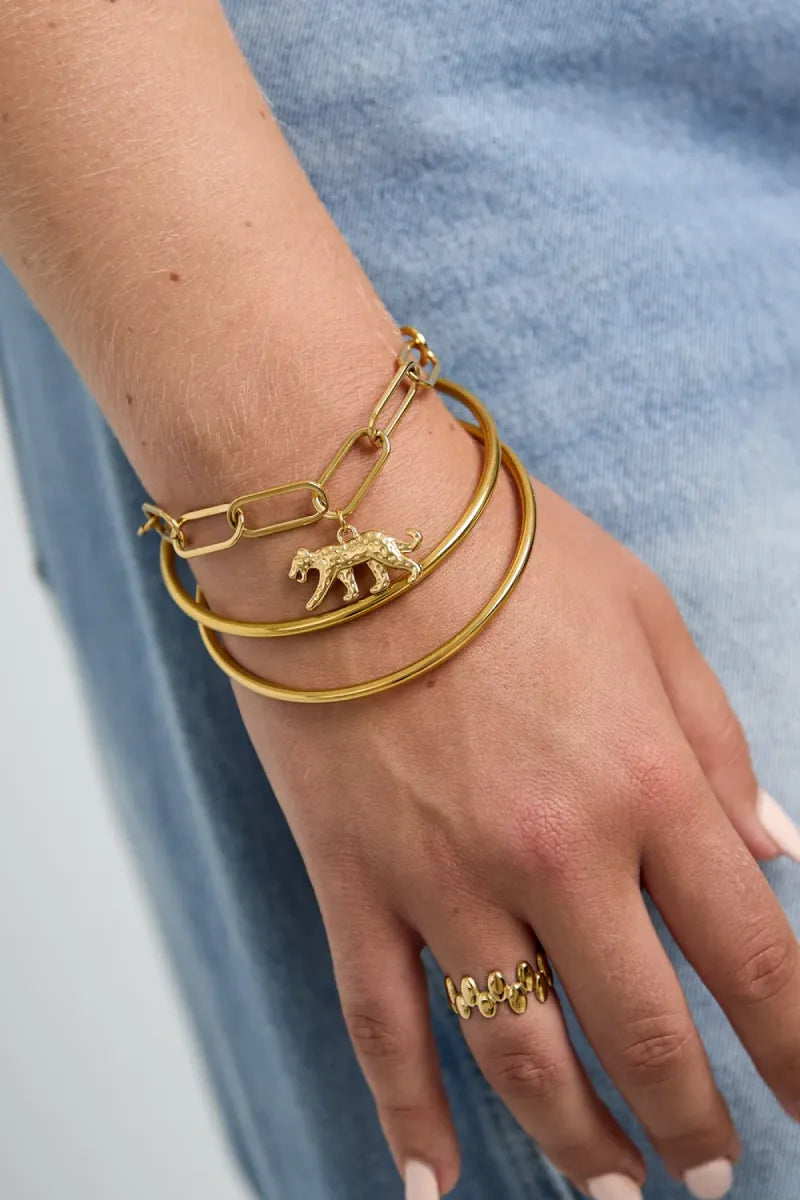  Schakelarmband Panthera - goud