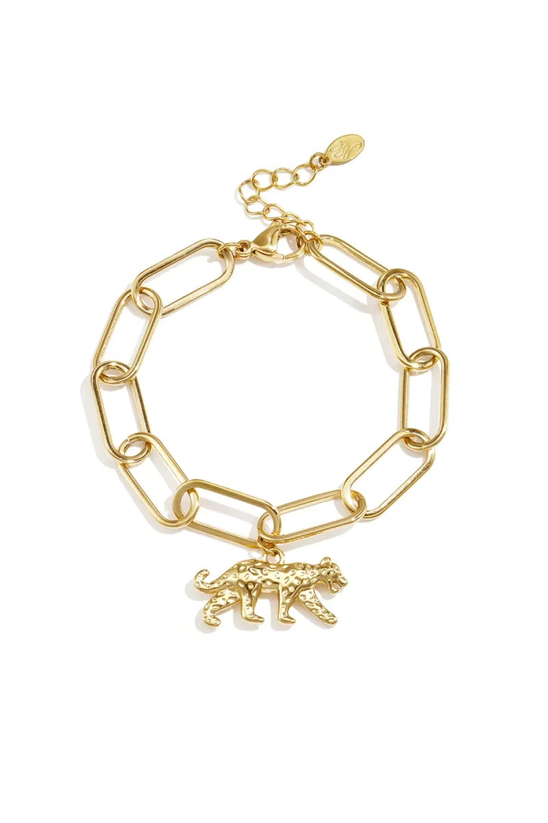  Schakelarmband Panthera - goud