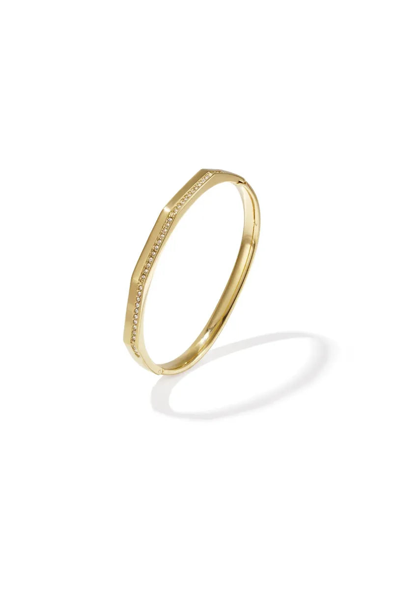  90 NOTES - bold edge bangle - goud