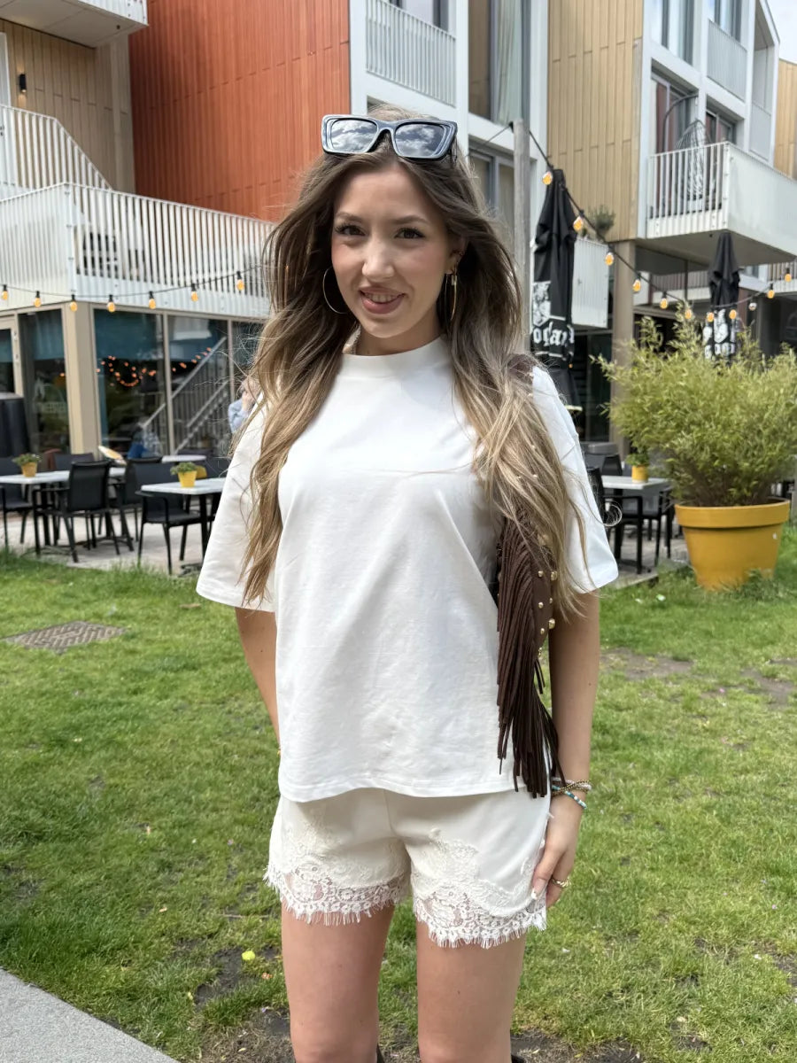  Musthave oversized basic tee - wit