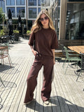  ZM - the linen club broek - bruin