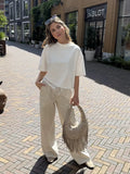  ZM - the linen club broek - ecru