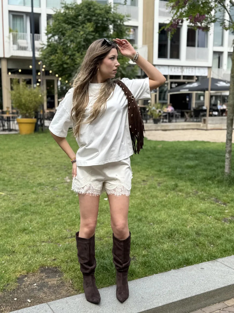  Musthave lace short - wit