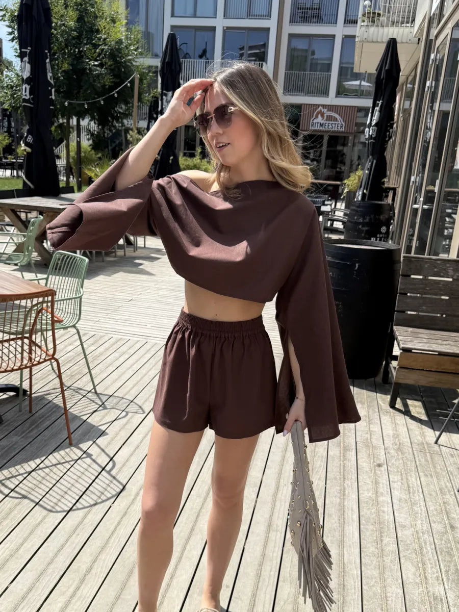  ZM - the linen club short - bruin