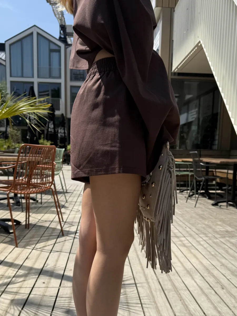  ZM - the linen club short - bruin