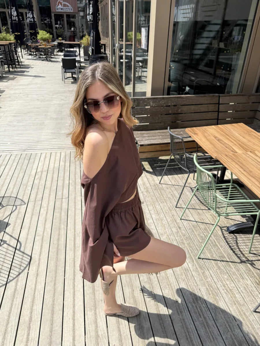  ZM - the linen club short - bruin