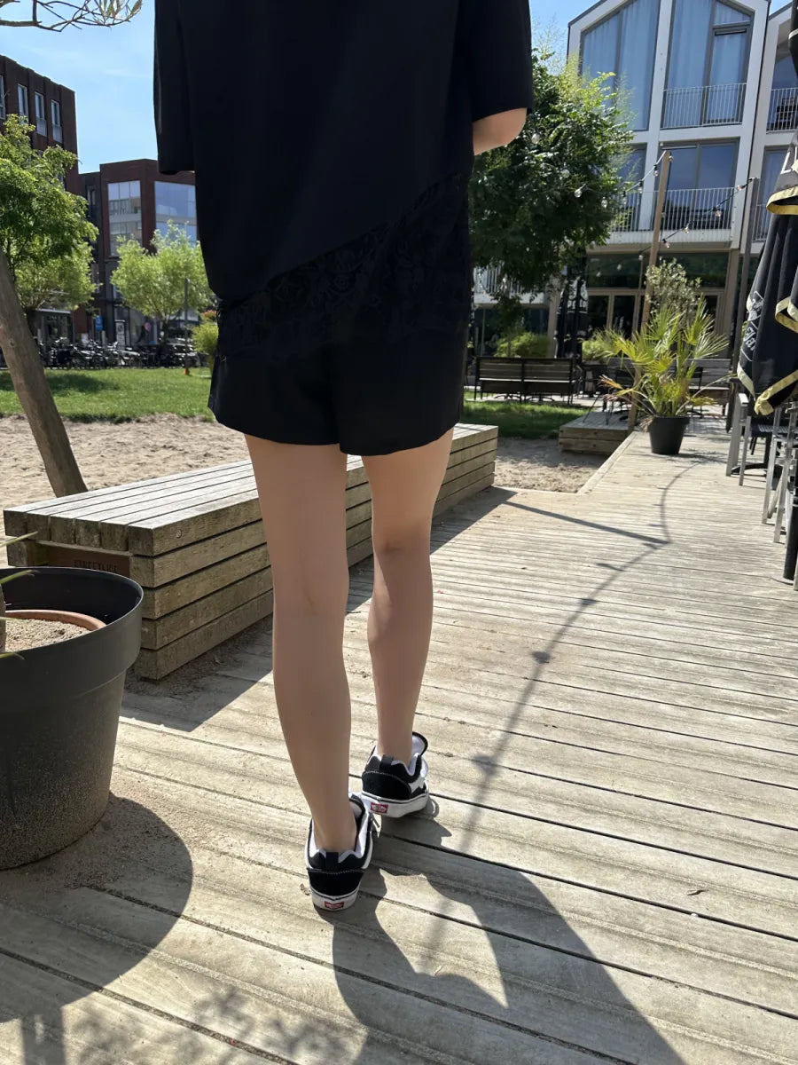  ZM - the linen club short - zwart