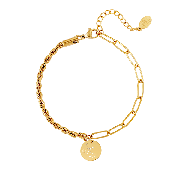 Gouden armband sterrenbeeld Maagd
