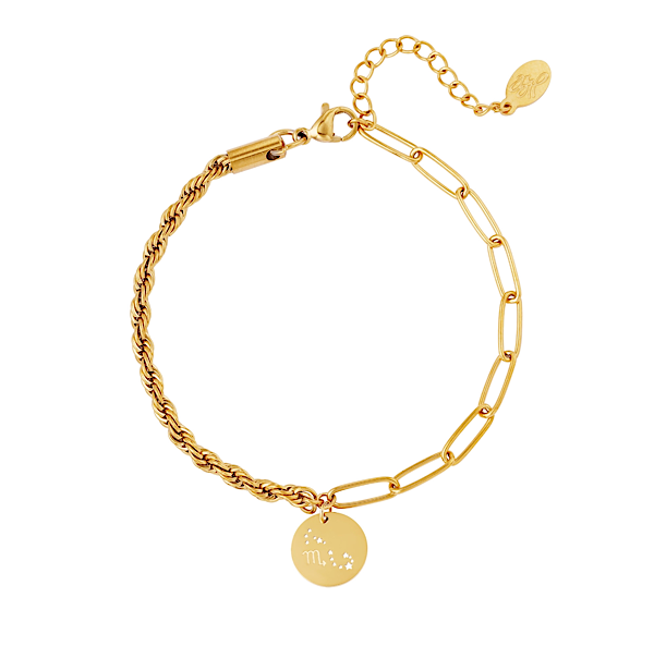 Gouden armband sterrenbeeld Schorpioen