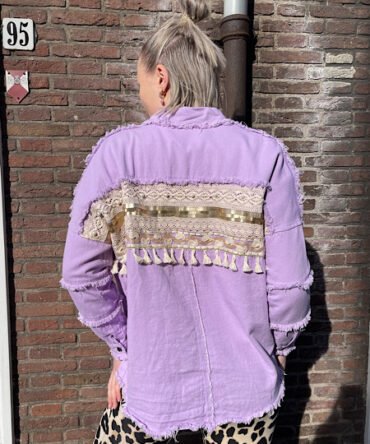 Lila denim jack boho style